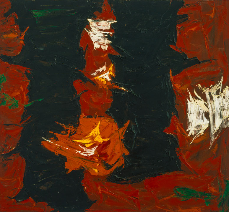 Photo de l’œuvre Abstraction en rouge et noir de Rita Letendre (Afficher en plein écran)