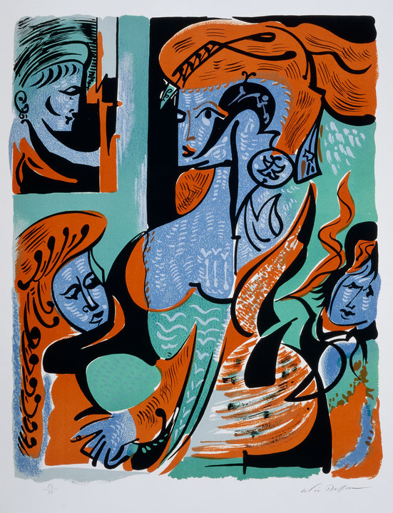 Photo de l’œuvre Quatre dames 1900 de André Masson (Afficher en plein écran)