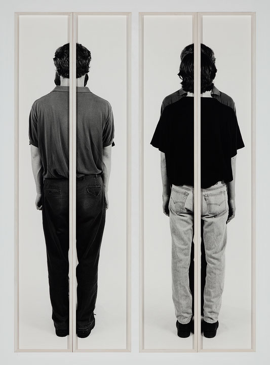 Photo de l’œuvre Double Portrait (VanderBurgh Brothers 1), (VanderBurgh Brothers 2) de Micah Lexier (Afficher en plein écran)