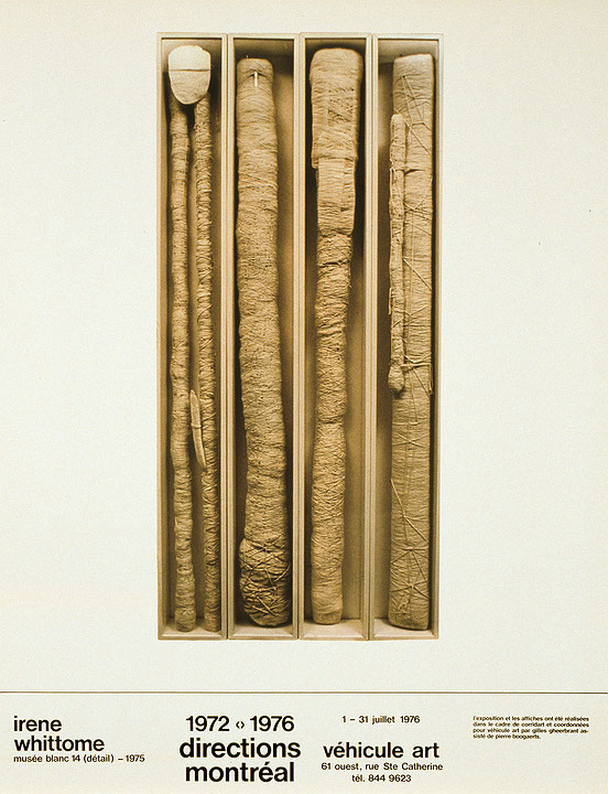 Photo de l’œuvre Musée blanc 14 (détail) (tirée de l’album « 1972-1976 Directions Montréal », 1976) de Irene F. Whittome (Afficher en plein écran)