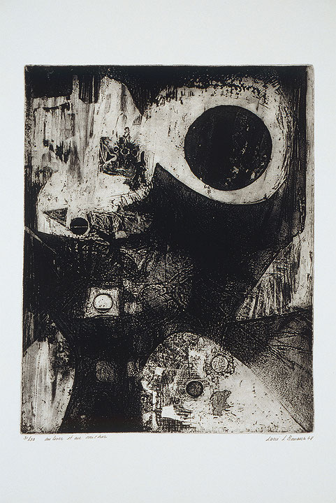 Photo de l’œuvre Au lever et au coucher (tirée de l’album « Pilulorum », 1968) de Lucie L. Bourassa (Afficher en plein écran)