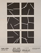 Photo de l’œuvre 2 lignes interrompues de néon blanc (tirée de l’album « 1972-1976 Directions Montréal », 1976) de Roger Vilder