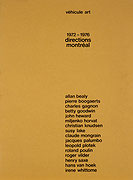 Photo de l’œuvre 1972-1976 Directions Montréal de Allan Bealy <em>et al.</em>