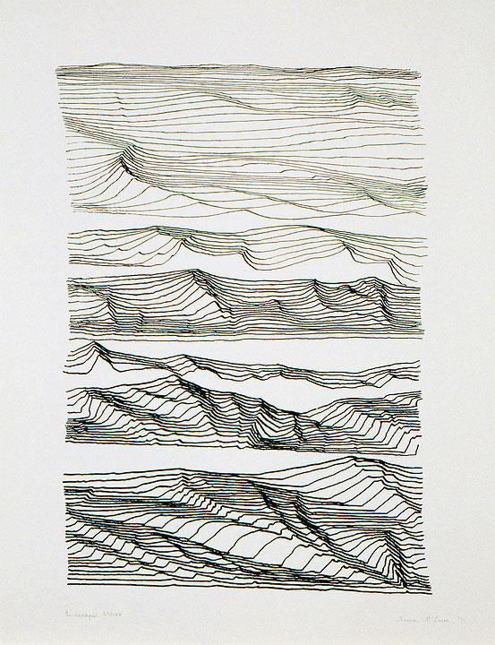 Photo de l’œuvre Linescape (tirée de l’album « Interplay », 1971) de Norman McLaren (Afficher en plein écran)