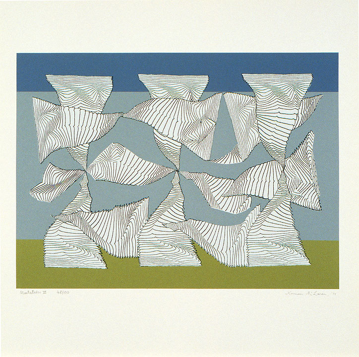 Photo de l’œuvre Mutation II (tirée de l’album « Mutation », 1975) de Norman McLaren (Afficher en plein écran)