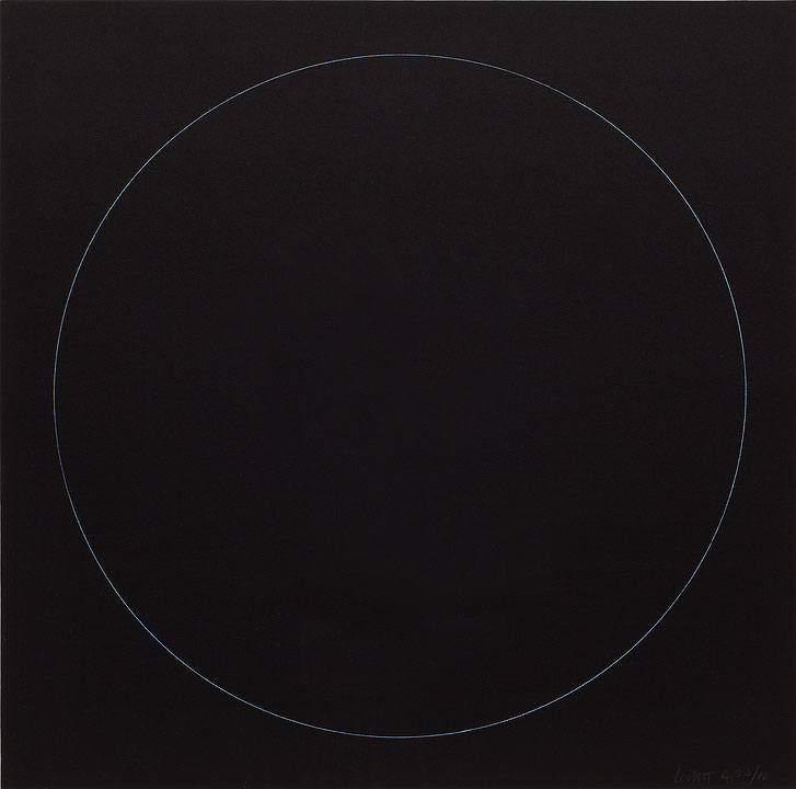 Photo de l’œuvre Circle (tirée de l’album « Six Geometric Figures », 1977) de Sol LeWitt (Afficher en plein écran)
