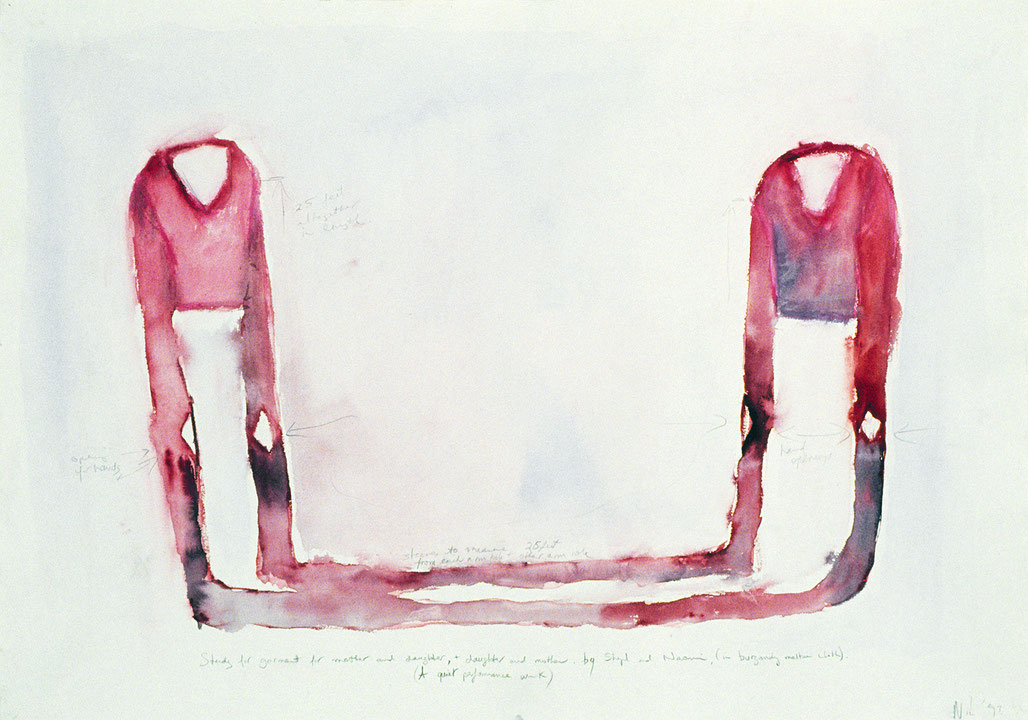 Photo de l’œuvre Study for Garment for Mother and Daughter… de Naomi London (Afficher en plein écran)
