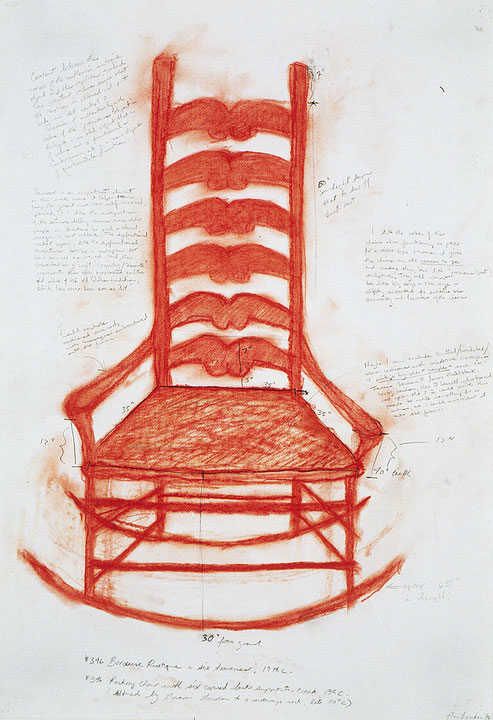 Photo de l’œuvre Study for Rocking Chair Project (No 346 Berceuse Rustique…) de Naomi London (Afficher en plein écran)