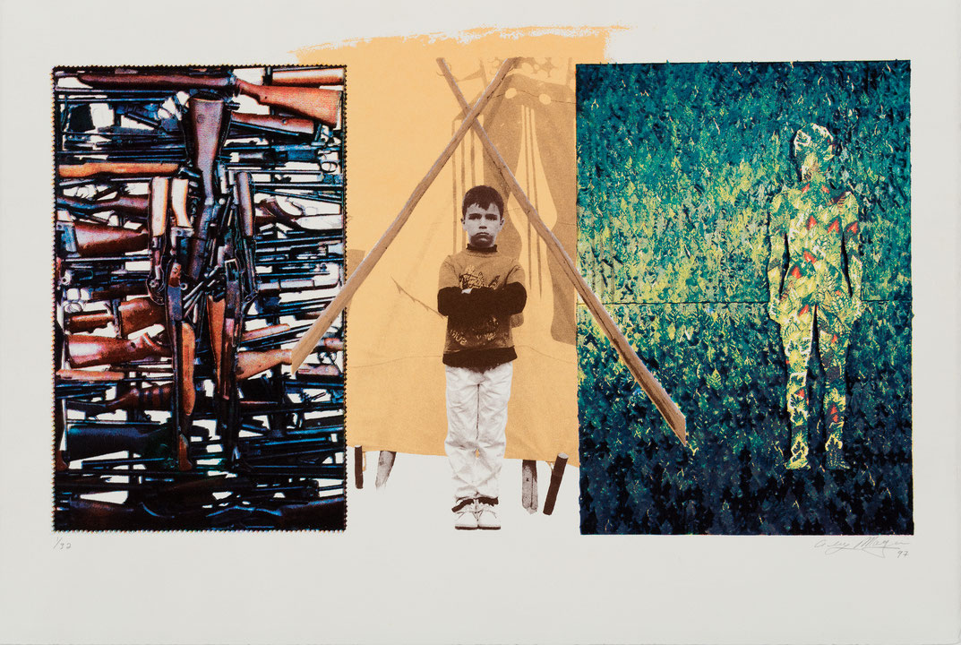Photo de l’œuvre Sans titre (tirée de l’album « Le Silence des Armes Canadiennes 1997 / The Silence of the Canadian Guns 1997 », 1998) de Alex Magrini (Afficher en plein écran)