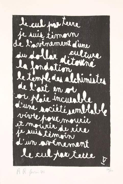 Texte V (tirée de l’album « Le Cul par terre », 1976) (1976 ...