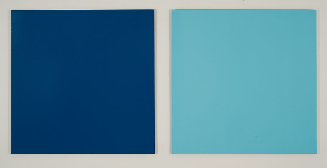 Photo de l’œuvre Égypte (Bi-chrome en bleu et bleu) de Claude Tousignant (Afficher en plein écran)