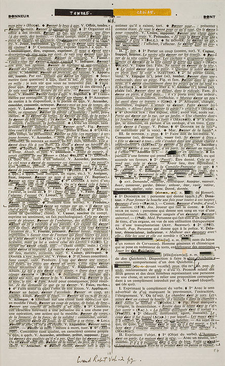 Photo de l’œuvre Page-miroir (DONNEUR - 569 - DONT) de Rober Racine (Afficher en plein écran)