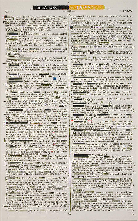 Photo de l’œuvre Page-miroir (K - 1059 - KAYAC) de Rober Racine (Afficher en plein écran)