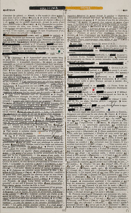 Photo de l’œuvre Page-miroir (QUÊTEUR - 1581 - QUI) de Rober Racine (Afficher en plein écran)