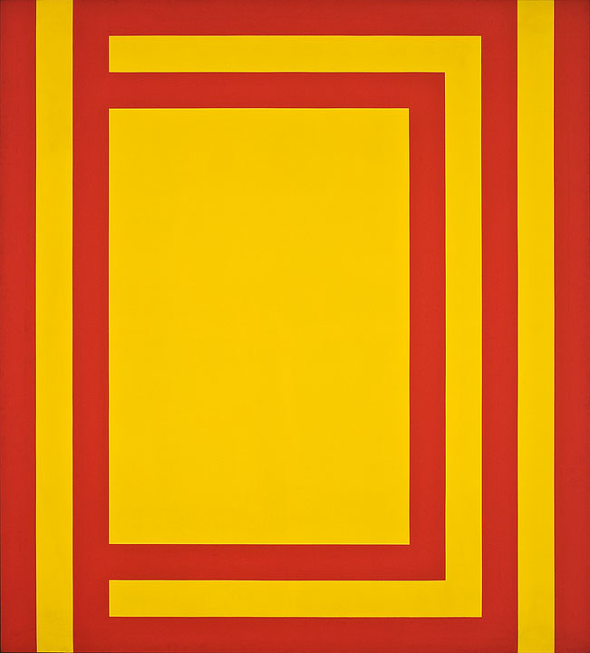 Photo de l’œuvre Structure jaune-rouge no 2 de Guido Molinari (Afficher en plein écran)