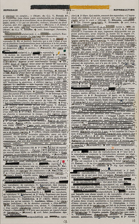 Photo de l’œuvre Page-miroir (REPRISAGE - 1678 - REPRODUCTION) de Rober Racine (Afficher en plein écran)
