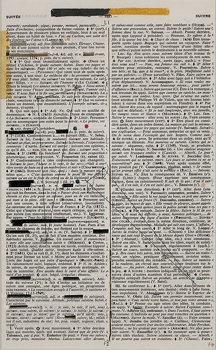 Photo de l’œuvre Page-miroir (SUITÉE - 1883 - SUIVRE) de Rober Racine (Afficher en plein écran)