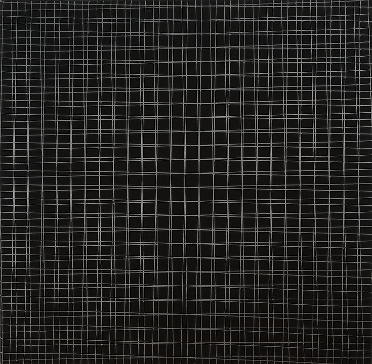 Photo de l’œuvre Sans titre [2 trames, -1° + 1°] de François Morellet (Afficher en plein écran)