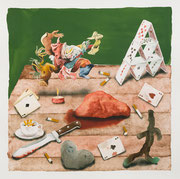Photo de l’œuvre degenerates prayer (fireside angel) de Joseph Tisiga