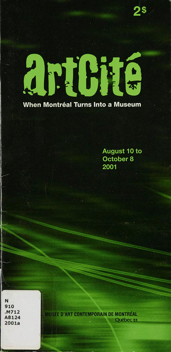 Couverture de la publication Artcité: When Montréal Turns Into a Museum
