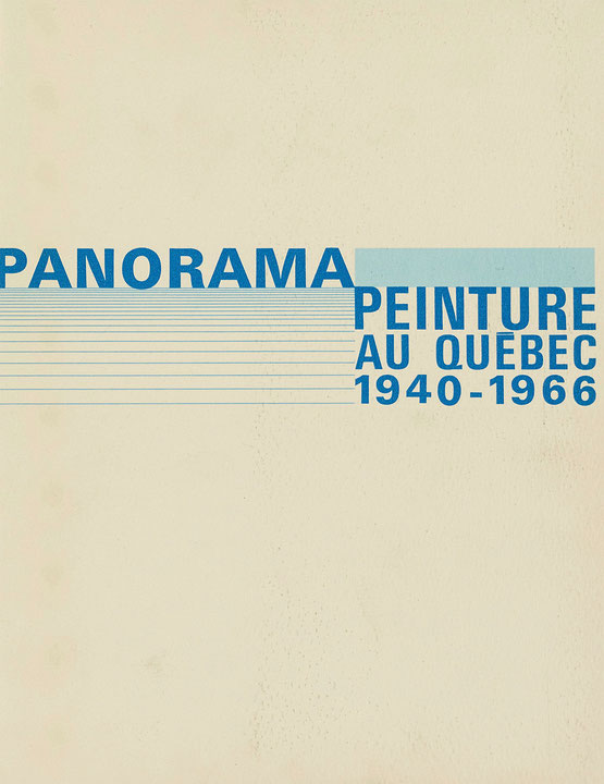 Couverture du catalogue Panorama de la peinture au Québec, 1940-1966
