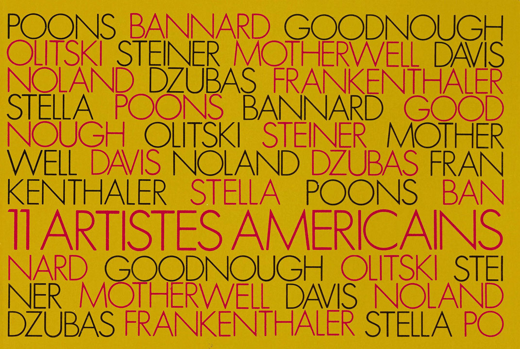 Couverture du catalogue 11 artistes américains