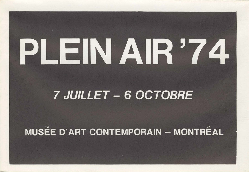 Couverture du catalogue Plein air ‘74