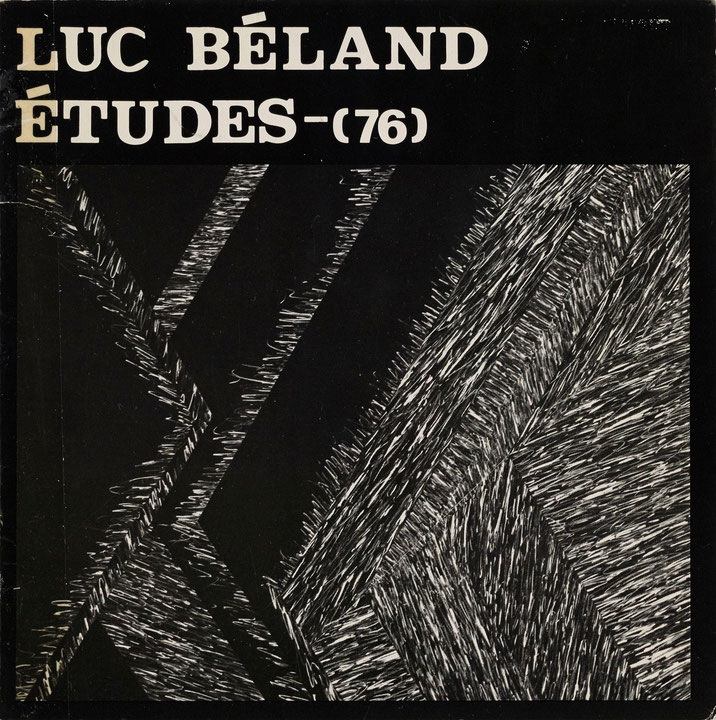 Couverture du catalogue Luc Béland : études 1976