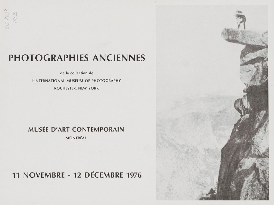 Couverture du catalogue Photographies anciennes de la collection de l’International Museum of Photography Rochester, New York
