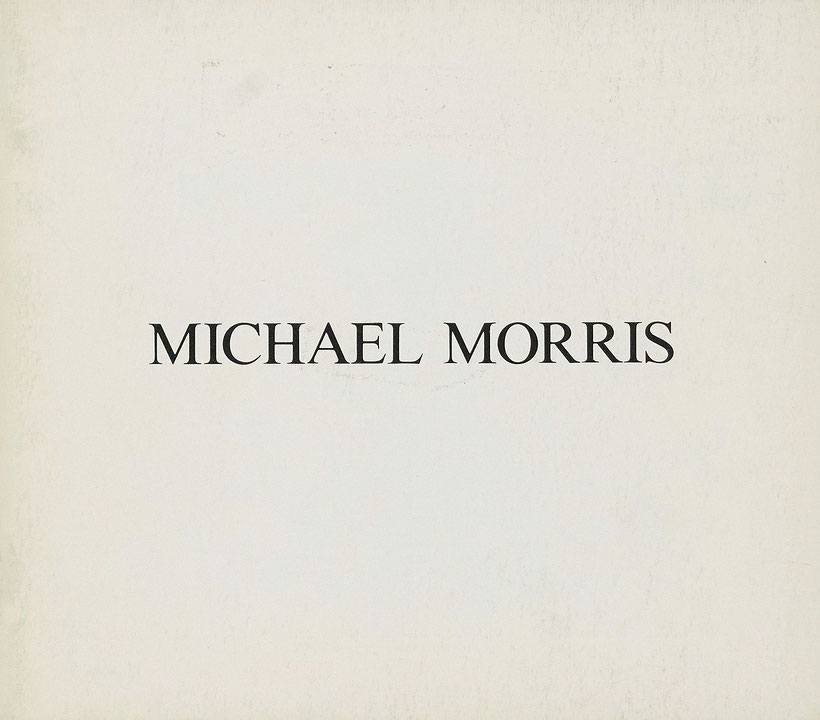 Couverture du catalogue Michael Morris : photographies