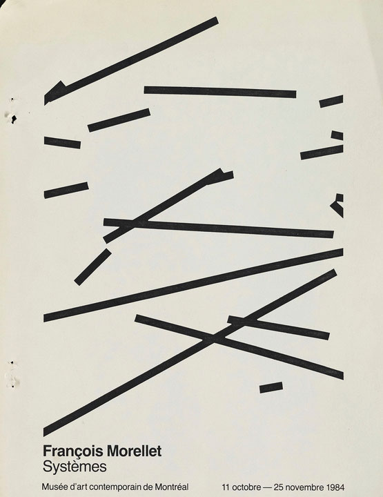 Couverture du catalogue François Morellet : systèmes
