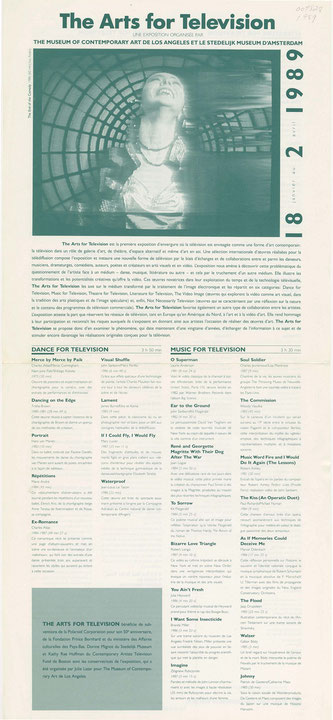 Couverture du catalogue The Arts for Television