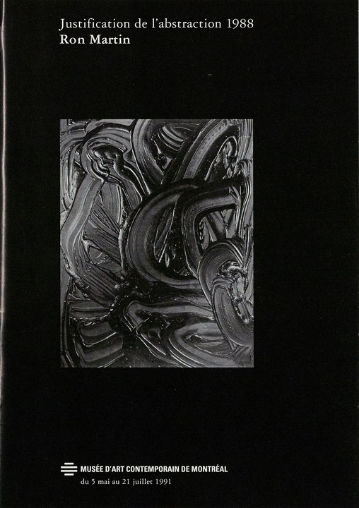 Couverture du catalogue Justification de l’abstraction 1988