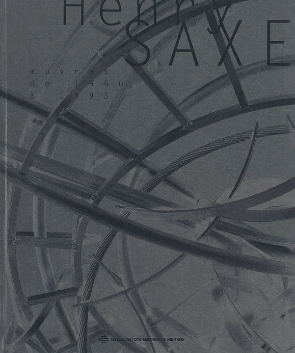 Couverture du catalogue Henry Saxe : œuvres de 1960 à 1993