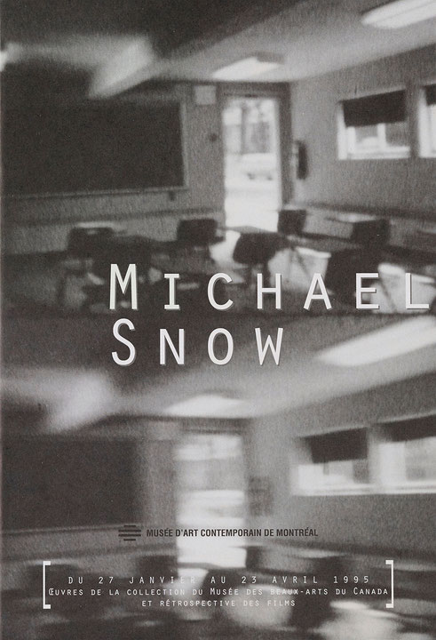 Couverture du catalogue Michael Snow