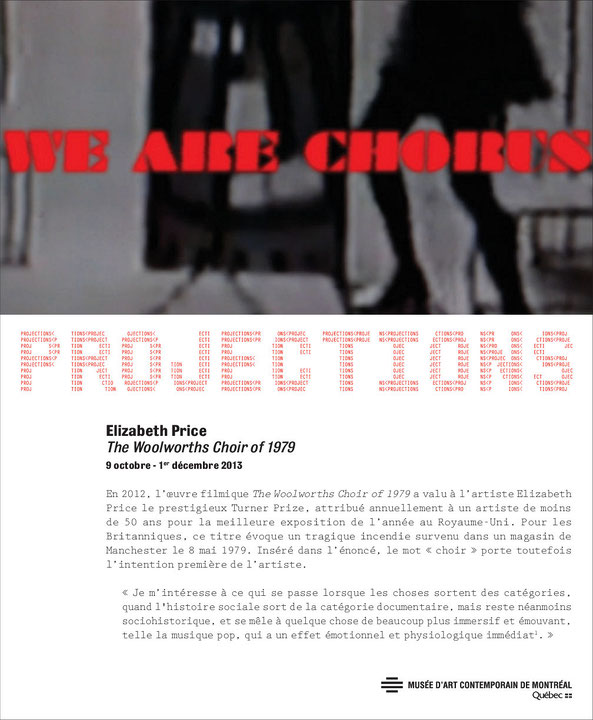 Couverture du catalogue Elizabeth Price : The Woolworths Choir of 1979 de la série Projections