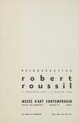 Couverture du catalogue Rétrospective Robert Roussil