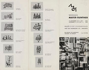 Couverture du catalogue Werner Mayer-Gunther