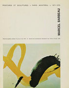 Couverture du catalogue Marcel Barbeau : peintures et sculptures : Paris-Montréal : 1971-1975