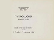 Couverture du catalogue Perspective 1963-1976 : Yves Gaucher, peintures et gravures