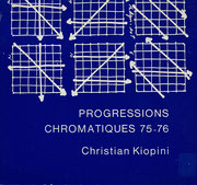 Couverture du catalogue Progressions chromatiques 1975-1976 : dessins de Christian Kiopini