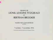 Couverture du catalogue Dessins de Lionel Lemoine Fitzgerald et Bertram Brooker