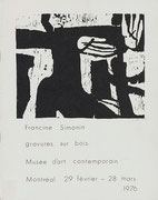 Couverture du catalogue Francine Simonin : gravures sur bois