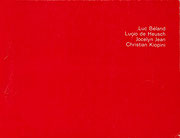 Couverture du catalogue Luc Béland, Lucio de Heusch, Jocelyn Jean, Christian Kiopini