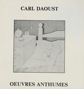 Couverture du catalogue Carl Daoust : œuvres anthumes