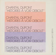 Couverture du catalogue Chantal DuPont : histoire à voir debout