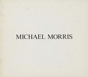 Couverture du catalogue Michael Morris : photographies