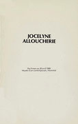Couverture du catalogue Jocelyne Alloucherie : corpus