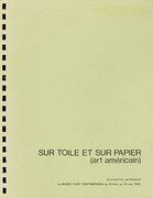 Couverture du catalogue Sur toile et sur papier (art américain)