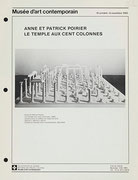 Couverture du catalogue Anne et Patrick Poirier, le Temple aux cent colonnes